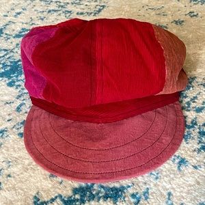 Red mushroom cap hat